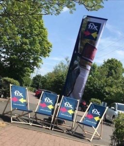 branded deck chairs 