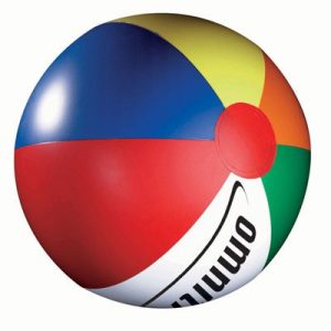 Branded beach ball