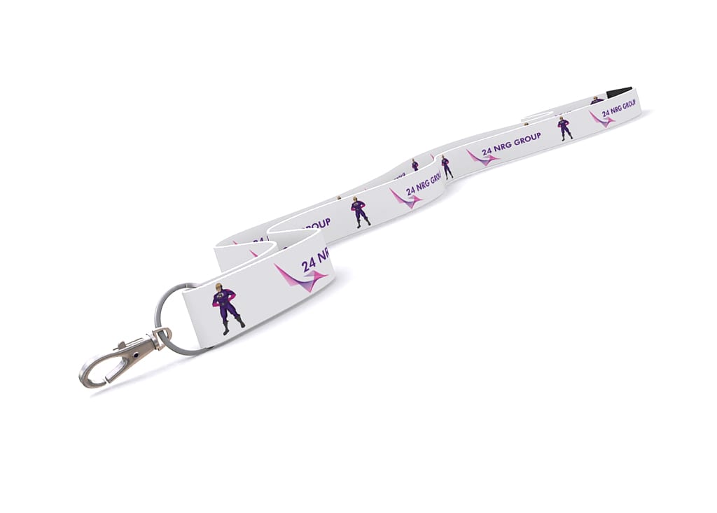 Custom printed exhibition lanyards with company branding
