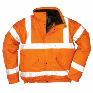 Hi Vis Bomber Jacket Fleece Lined