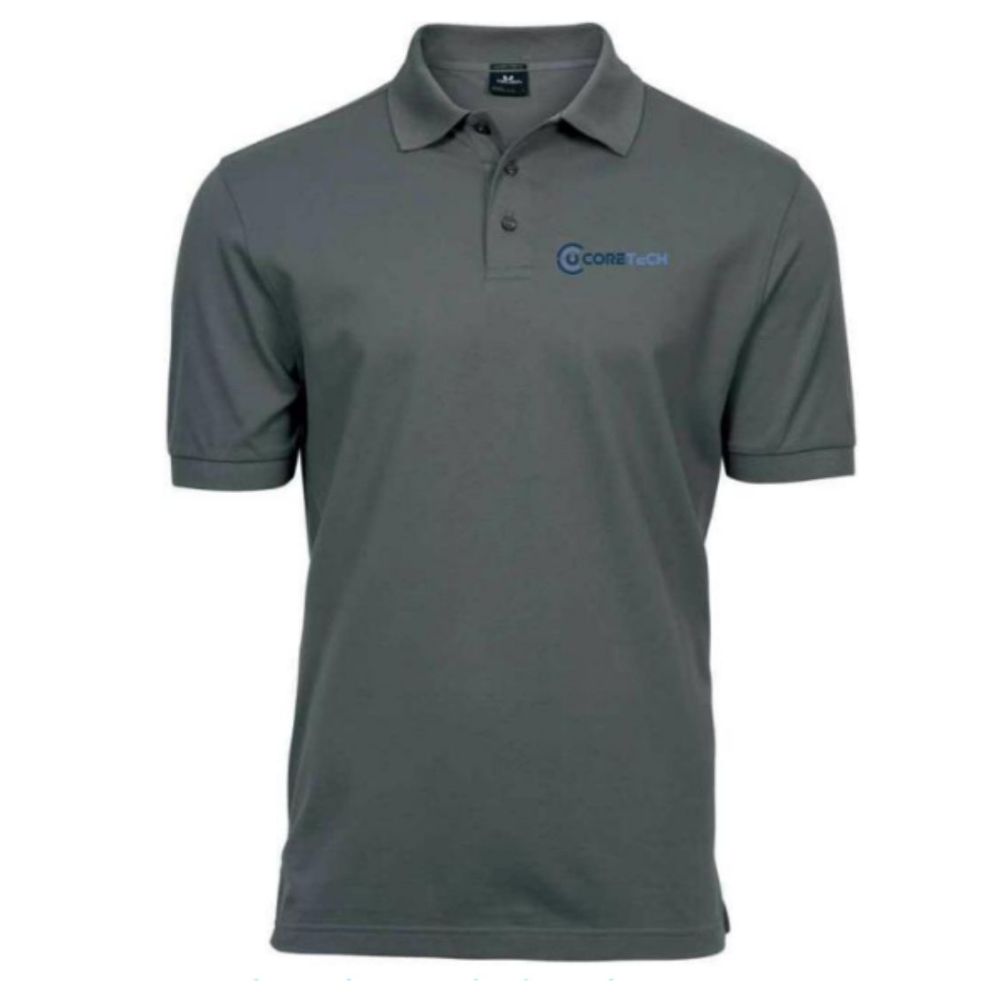 Embroidered branded polo shirts for company uniforms